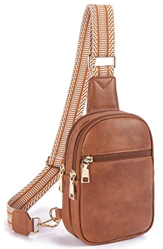 Fanny Pack Chest Bag, Crossbody Bag Faux Leather Shoulder Bag Small Shoulder Bag