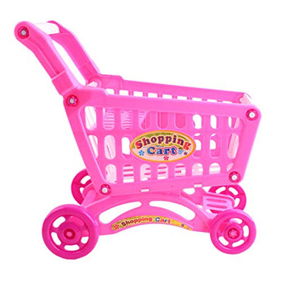 Kids shopping cart playset, Filled with more than 50 plastic food toys