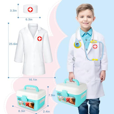 Ensemble de jeu de médecin pour enfants. Avec de nombreux accessoires pour des jouets de jeu inoubliables 