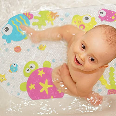 Tapis de bain enfants anti-dérapant coloré tapis de bain ventouse