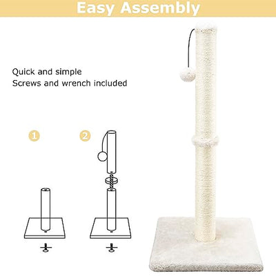 Ultimate Scratching Posts for Cats, Sisal Post, Replacement Post for Scratching Post, Scratching Board with Plush