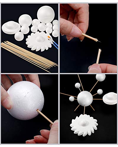 Solar system model foam ball set