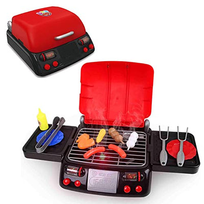 Kitchen toy 3 years, food toy, kitchen kids, food toy, kids kitchen toy with light sound steam (barbecue)