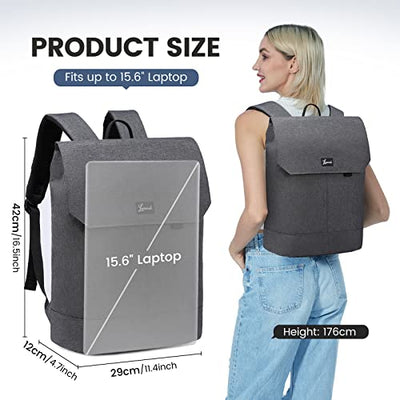 Sac à dos pour ordinateur portable, sac à dos d'école pour adolescent de 15,6 pouces avec port de chargement USB et compartiment pour ordinateur portable, sac à dos de voyage antivol