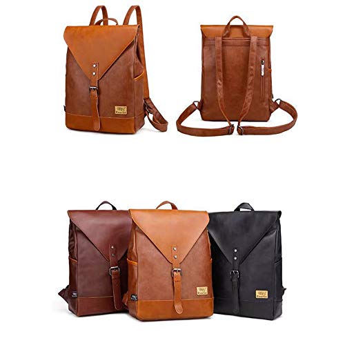 PU Leather Vintage Backpack Hiking Backpack Retro Laptop Backpack Hiking Backpack Shoulder Bag Rucksack Suitable For Camping Travel