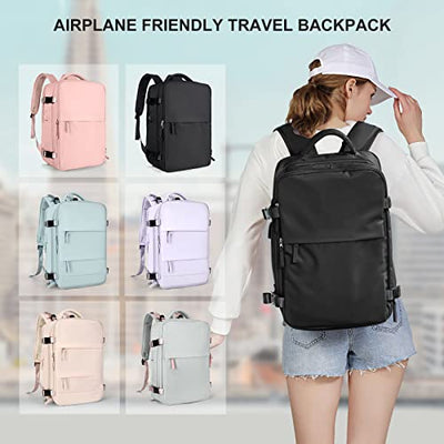 Sac de cabine pour EasyJet 45x36x20, sac à dos de voyage Ryanair avec port USB, sac à dos d'avion, bagage à main, sac à dos pour ordinateur portable, sac à dos décontracté 