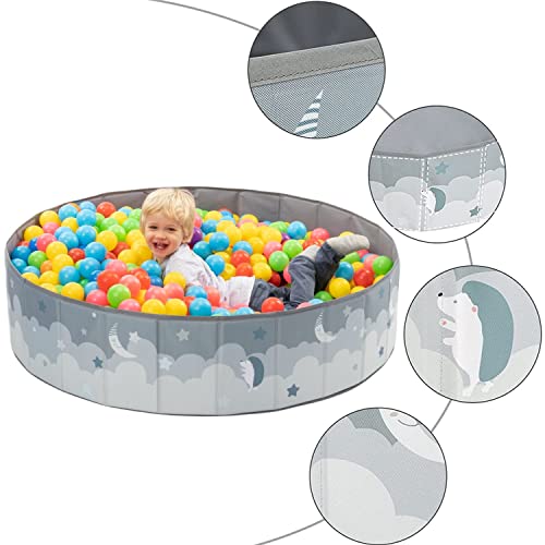 Ball bath. Playpen baby ball bath children. Ball bath round. Ball baths Without balls. Ball bath outdoor XL-120x30cm. Waterproof. (Balls Not Included)