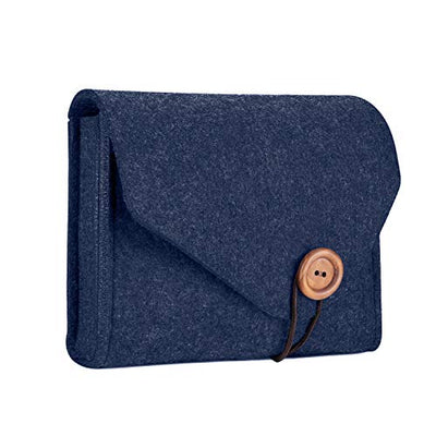 Felt Storage Case Bag, Portable Travel Electronics Accessories Organizer Bag for MacBook Laptop Mouse Power Adapter Cable Power Bank Mobile Phone Accessories Charger SSD HHD