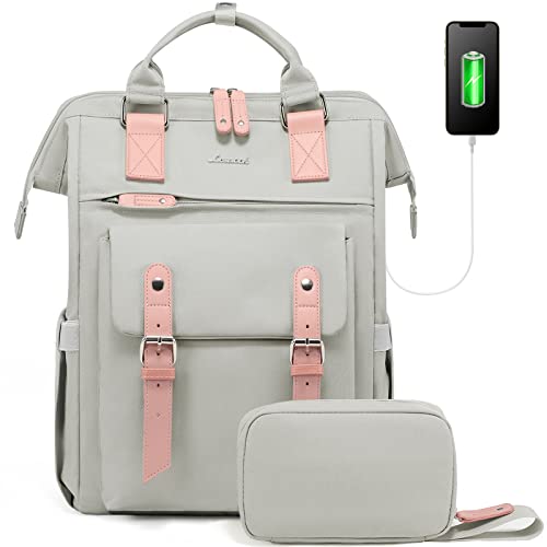 Laptop Backpack, 15.6 Inch School Backpack Teen with Data Cable Pouch & USB Charging Port, Waterproof Backpack Bag School Bag for School Uni Office Business Travel