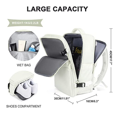 Sac de cabine pour EasyJet 45x36x20, sac à dos de voyage Ryanair avec port USB, sac à dos d'avion, bagage à main, sac à dos pour ordinateur portable, sac à dos décontracté 