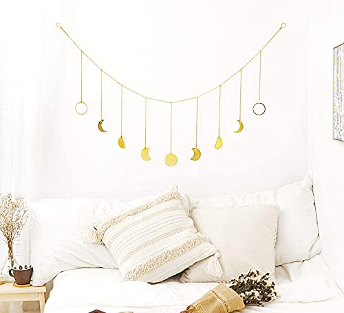 Mond Girlande Aesthetic Room Decor Makramee Wandbehang Boho Deko Schlafzimmer Wanddeko