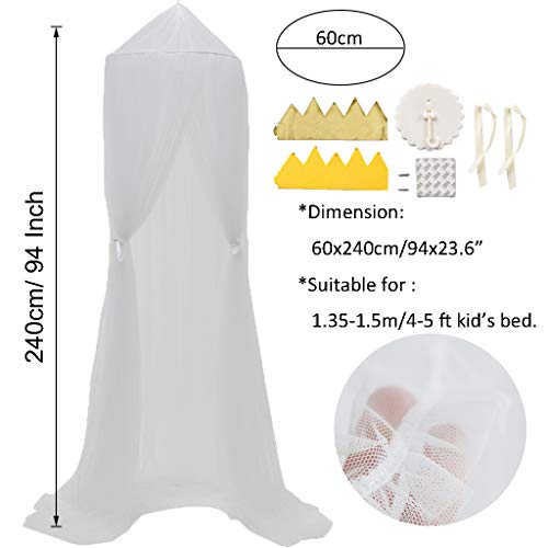 Children Bed Canopy Baby Crib Canopy Princess Mosquito Net Nursery Playroom Decor Dome Premium Yarn Netting Curtains