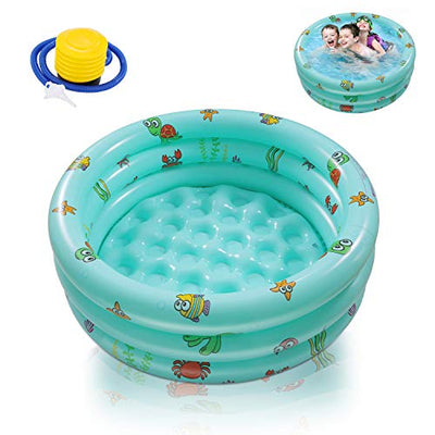 Planschbecken, Kinderpool Babypool Ø100x27cm Kinder Aufstellpool Aufblasbarem Baby Pool