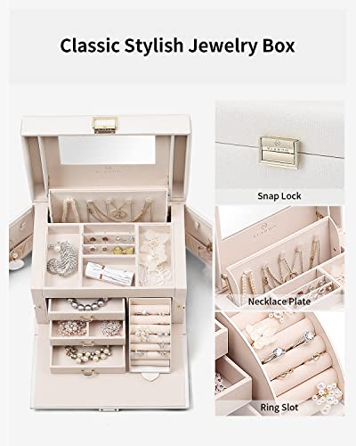 Jewelry box large with 4 levels