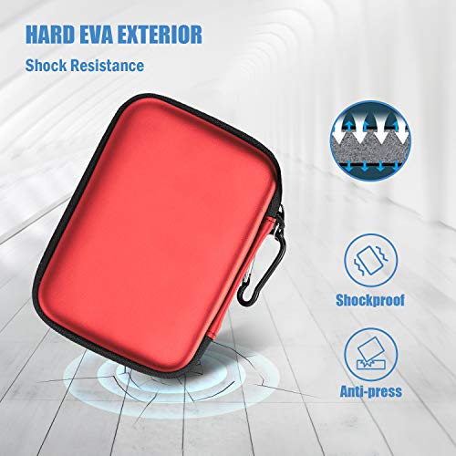 External Hard Drive Case Eva Universal Electronics Powerbank Bag Protective Case Cable Bag Travel Organizer for wd My Passport Mobile, Accessories, Cable, HDD, SSD