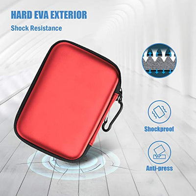 External Hard Drive Case Eva Universal Electronics Powerbank Bag Protective Case Cable Bag Travel Organizer for wd My Passport Mobile, Accessories, Cable, HDD, SSD