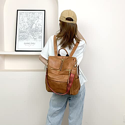 Fashion Backpack Handbag Versatile Design Convertible Shoulder Bag And Shoulder PU Leather Travel Bag