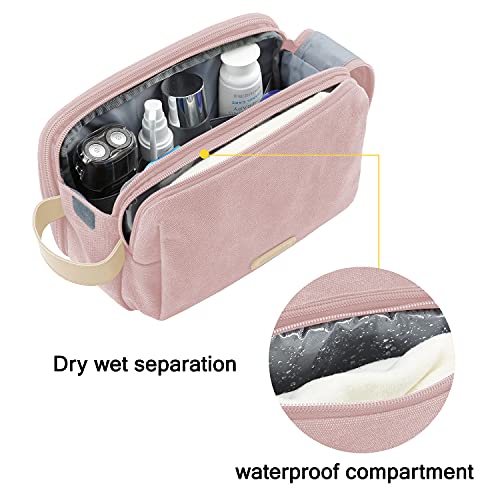 Toilet Bag, Travel Toiletry Bag Cosmetic Bag with Double Zipper Opening, Large Storage Space, 5L