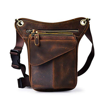 Genuine Leather Backpacks Leg Bag Hip Bag