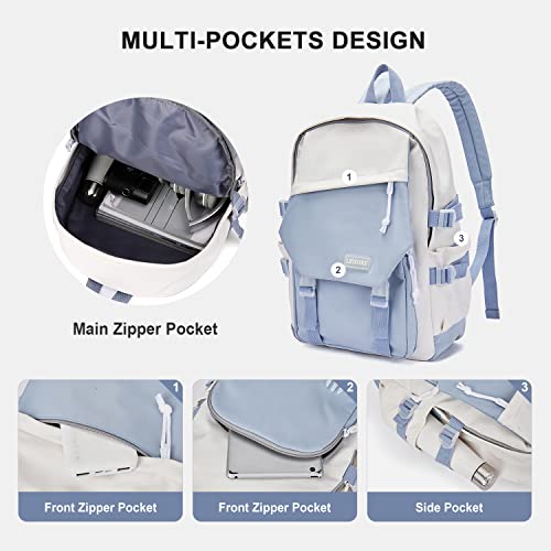 School bag secondary school daypack, 14 inch laptop backpack, water resistant backpack for teenager bookbag middle school students backpack