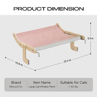 Cat hammock window seats for cats windowsill bed cat hanging bed window space saving design up to 18kg