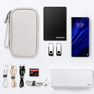 Cable Organizer Bag Waterproof Small Cable Bag Double Layer Fixed Plate Bag Electronic Bag Electrical Organizer Cable Bag Electronic Accessories