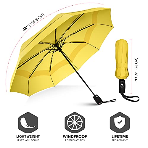 Umbrella - Pocket umbrella - Open and close automatically - Small, compact, lightweight, strong, windproof and stormproof