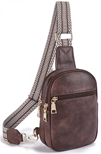 Fanny Pack Chest Bag, Crossbody Bag Faux Leather Shoulder Bag Small Shoulder Bag