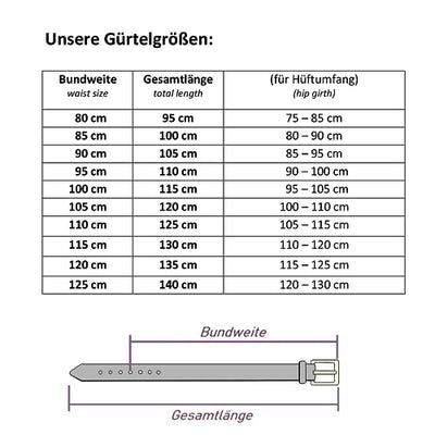 Ledergürtel, Gürtel, 3 cm breit, weiß, 110-125 cm