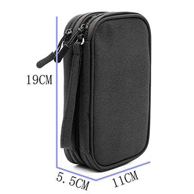 Cable Organizer Bag Waterproof Small Cable Bag Double Layer Fixed Plate Bag Electronic Bag Electrical Organizer Cable Bag Electronic Accessories