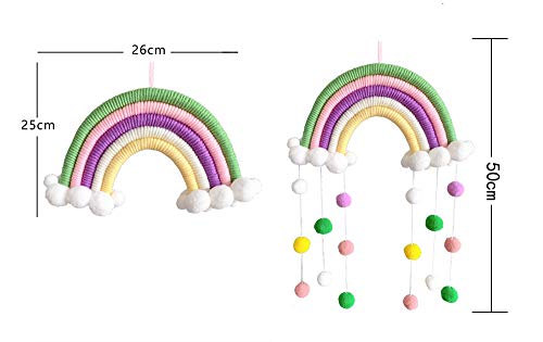 Macramé Rainbow Wall Hanging Home Decoration Boho Room Decor