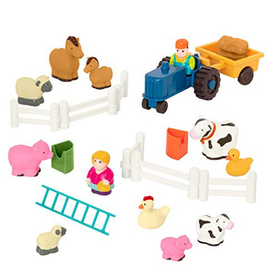 Jouets de ferme - tracteur, foin, chevaux, moutons, vaches et autres animaux - animaux de ferme, figurines d'animaux