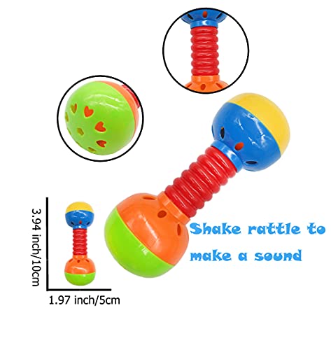 Baby Rattle Teether Toy Set Babies First Rattles Babies First Toy Gift Set for Infants Newborn Baby Boys Girls 3 6 9 Months 11 Pieces