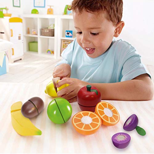 Kitchen Toy Cutting Fruit Vegetable Food Wood With Velcro Connection For Kids