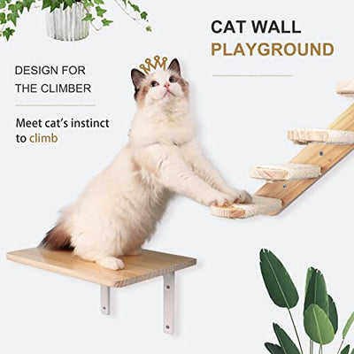 Plateforme de chaise longue murale pour chats | Mur d'escalade | étagère flottante pour chat, lieu de couchage, mobilier pour chat, parc mural