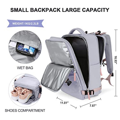 Hiking Backpack Waterproof Outdoor Sports Backpack Casual Daypack School Bag Fit 14 Inch Laptop with Charging Port Shoe Compartment