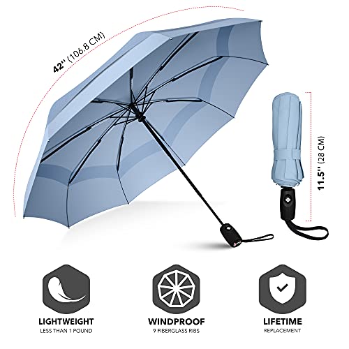 Umbrella - Pocket umbrella - Open and close automatically - Small, compact, lightweight, strong, windproof and stormproof