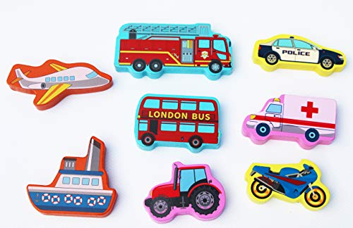 Wooden vehicles puzzle - wooden vehicles oversized