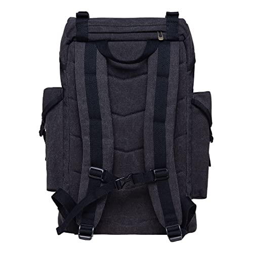 Canvas large backpack, vintage hunting backpack hiking backpack with 15 inch laptop compartment for work, trips, university