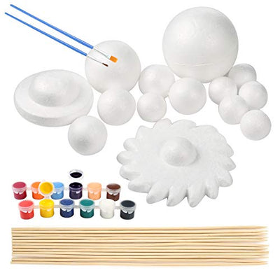 Solar system model foam ball set