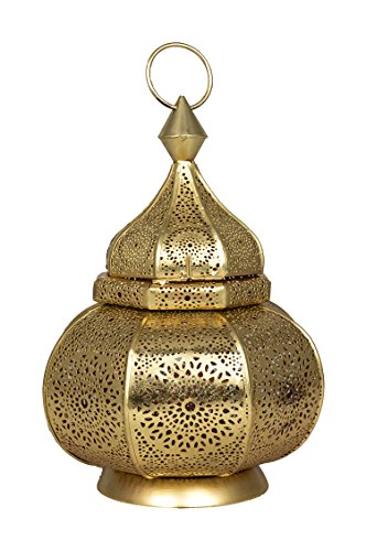 Oriental lantern metal Lamis gold colored