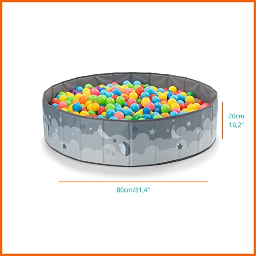 Ball bath. Playpen baby ball bath children. Ball bath round. Ball baths Without balls. Ball bath outdoor XL-80x26 cm. Waterproof. (Balls Not Included)