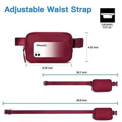 Fanny pack belt bag, sports fashion waist bags chest bag shoulder bag crossbody bag with adjustable strap