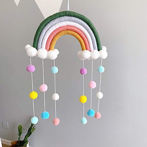 Macramé arc-en-ciel tenture murale décoration de la maison Boho décor de chambre 