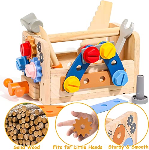 Toolbox kids workbench with apron kids tool belt kids wooden toys