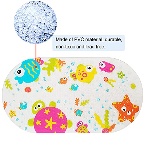 Tapis de bain enfants anti-dérapant coloré tapis de bain ventouse