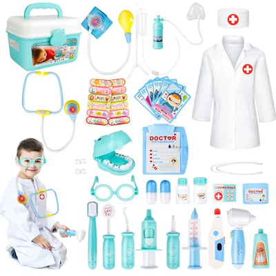 Ensemble de jeu de médecin pour enfants. Avec de nombreux accessoires pour des jouets de jeu inoubliables 