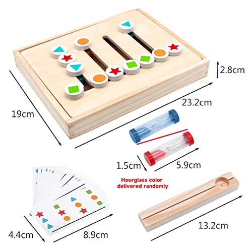 Wooden puzzle sorting box educational toys board games