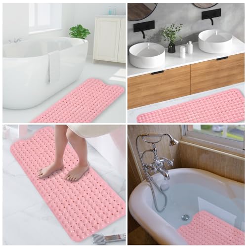 Tapis de baignoire antidérapant, tapis antidérapant, ventouses de baignoire en PVC et caoutchouc, pour baignoire