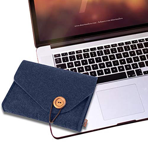 Felt Storage Case Bag, Portable Travel Electronics Accessories Organizer Bag for MacBook Laptop Mouse Power Adapter Cable Power Bank Mobile Phone Accessories Charger SSD HHD